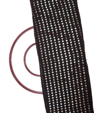 black sequin embroidery uppada silk fabric b121 4032